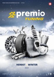 Premio Tuning Schweiz Katalog Herbst/Winter 2024 - deutsch