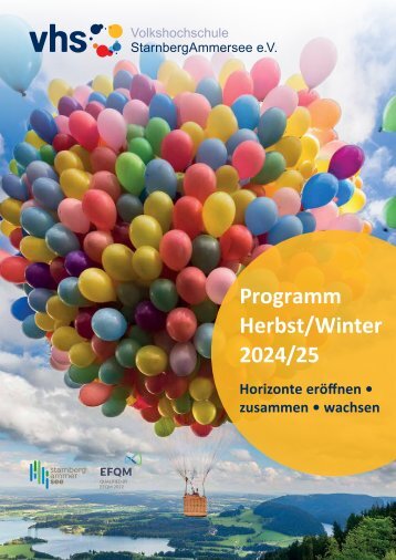 VHS Programm Starnberg Ammersee | Herbst/Winter 2024