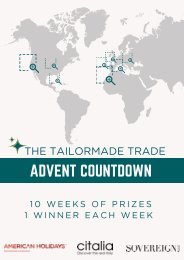 THE TAILORMADE TRADE ADVENT COUNTDOWN - INCENTIVES BROCHURE 