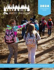 October 2024 Take a Hike Sponsorship Guide