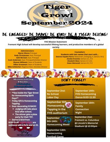 Tiger Growl-September 2024