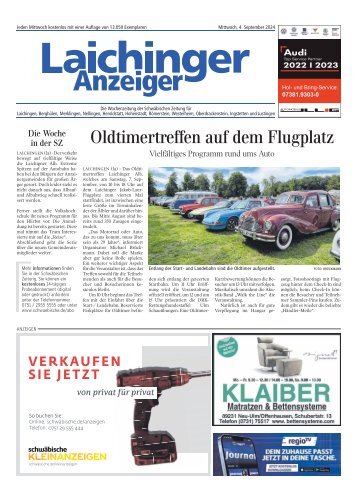 04.09.2024 Laichinger Anzeiger