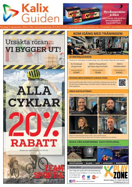 KalixGuiden vecka 36, 2024