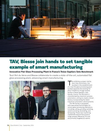 TAV, Biesse join hands to set tangible example of smart manufacturing