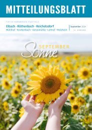 Mitteilungsblatt Nürnberg-Eibach/Reichelsdorf/Röthenbach - September 2024