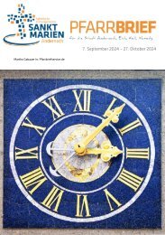 Pfarrbrief Herbst