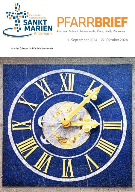 Pfarrbrief Herbst