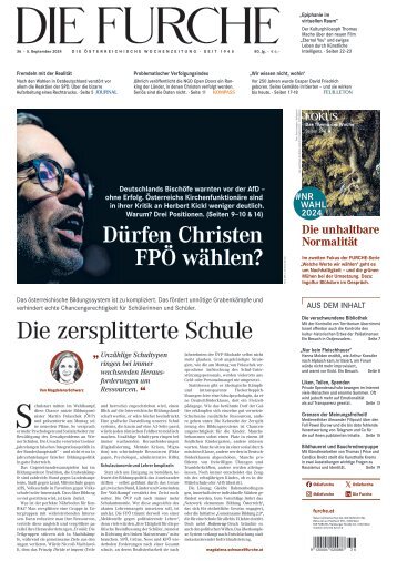 DIE FURCHE 05.09.2024