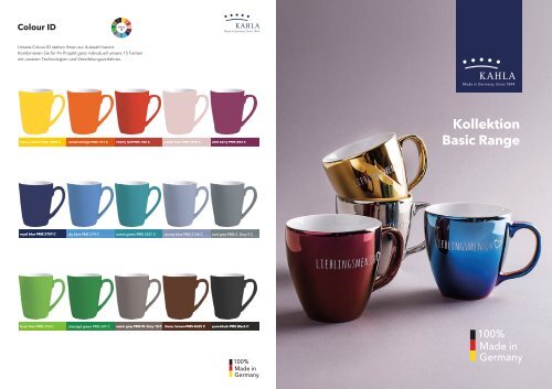 KAHLA Werbemittel - Basic Range Made in Germany