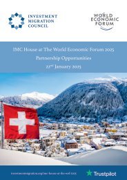 IMC House at The World Economic Forum 2025 Partnership Brochure