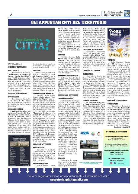 Giornale dei Navigli n. 30 - 6 settembre 2024