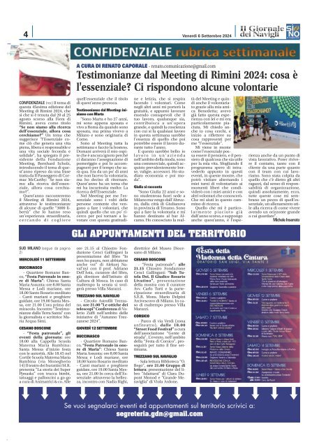 Giornale dei Navigli n. 30 - 6 settembre 2024