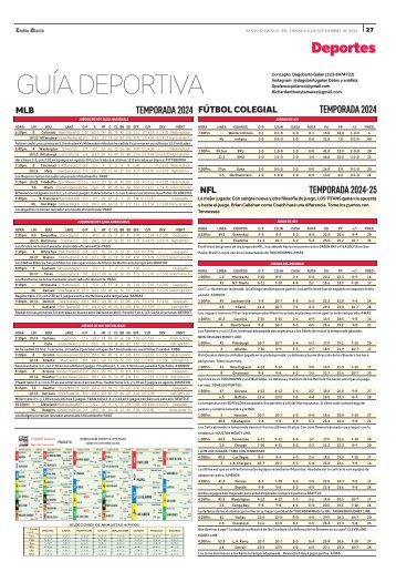 Guía Deportiva 06-09-2024