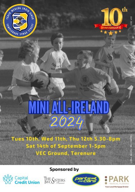 Templeogue Synge Street GFC 2024 Mini All-Ireland Digi Programme