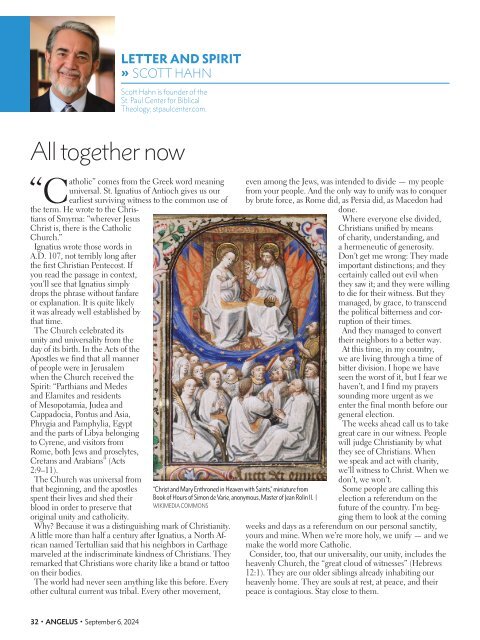 Angelus News | September 6, 2024 | Vol. 9 No. 18
