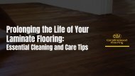 Prolonging the Life of Your Laminate Flooring: Essential Cleaning and Care Tips