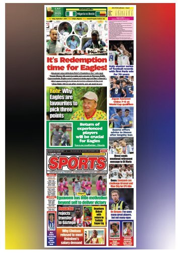 COMPLETE SPORTS - SATURDAY, SEPT 7, 2024