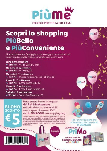 Festeggia con noi i rinnovati punti vendita di Torino!