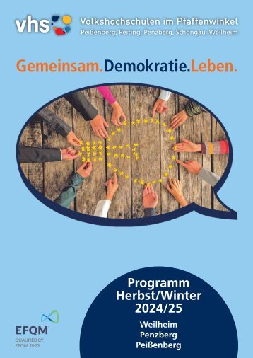 VHS Programm Pfaffenwinkel | Herbst/Winter 2024/2025
