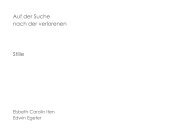 Auf der Suche nach der verlorenen Stille, Elsbeth Carolin Iten und Edwin Egeter