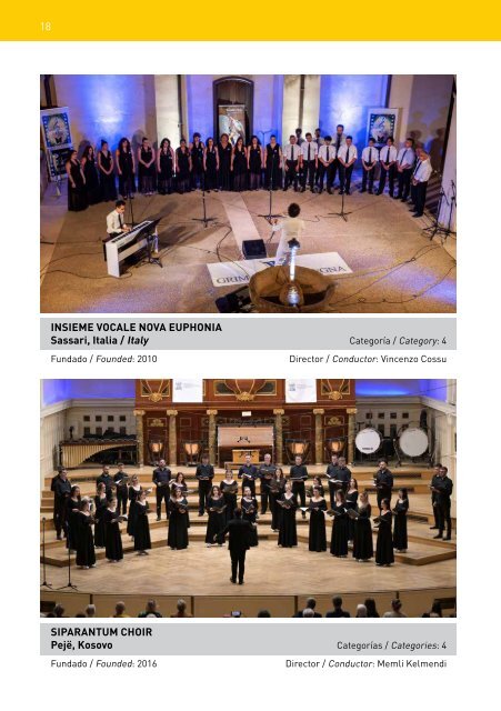 Sing For Gold 2024 - Participating Choirs