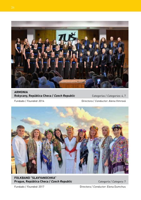 Sing For Gold 2024 - Participating Choirs