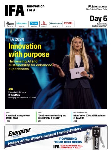 2024 IFA International - Day 5 Edition