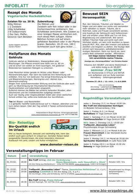 INFOBLATT - BIO-ERZGEBIRGE