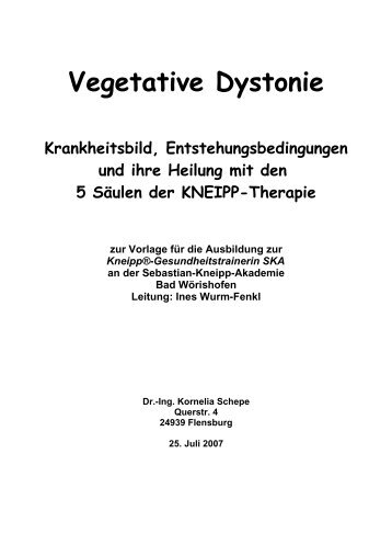 Vegetative Dystonie.sdw - Atem Sinnes Lehre