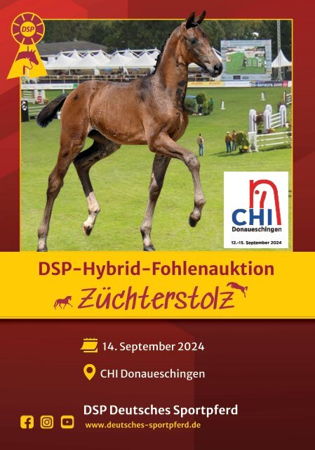 Züchterstolz - DSP-Hybrid-Fohlenauktion beim CHI Donaueschingen