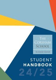 Corsham School Student Handbook 24/25