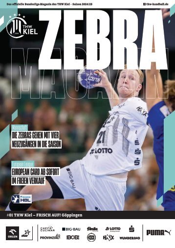 ZEBRA Hallenheft THW Kiel vs. FRISCH AUF! Göppingen, 12.09.2024