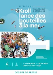 Dossier de presse Kroll lance des bouteilles à la mer