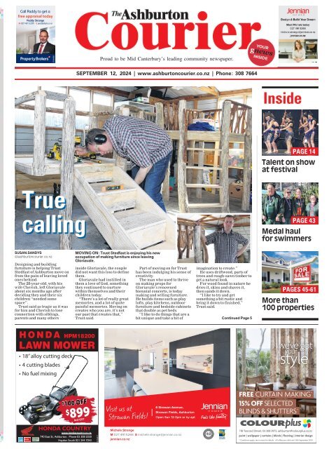 Ashburton Courier: September 12, 2024
