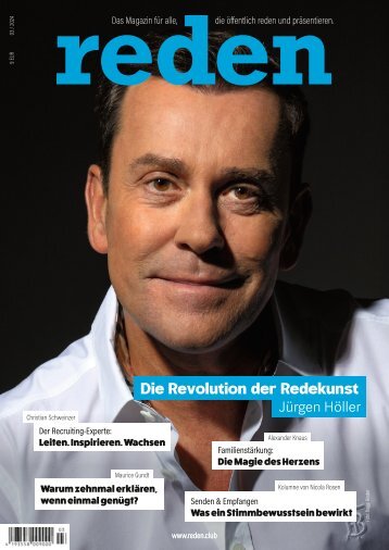 Rhetorik Magazin "reden" präsentieren, begeistern – Ausgabe 17