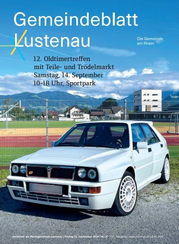 Gemeindeblatt Lustenau Nr. 37 | Freitag, 13. September 2024