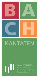 Bachkantate 2024-2025