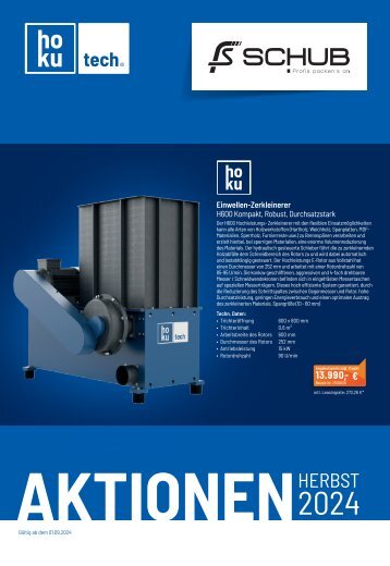 Aktionen Herbst 2024 Fidel Schub GmbH & HoKuTech