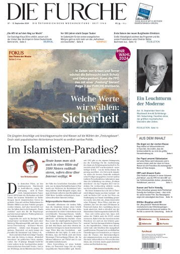 DIE FURCHE 12.09.2024