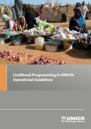 chapter 2: unhcr livelihood programming