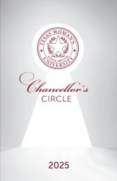 Chancellor's Circle 2025 Brochure