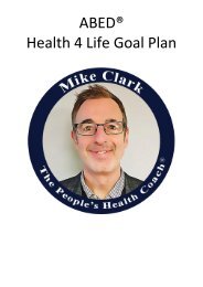ABED Health 4 Life® Goal Planner