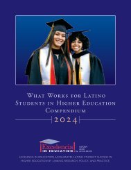 2024 What Works for Latino Students in Higher Education