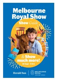 2024 Melbourne Royal Show Guide