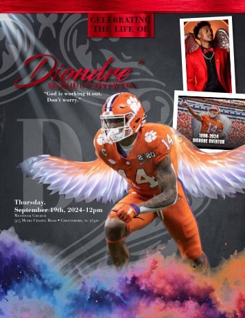 Diondre Overton Memorial Program