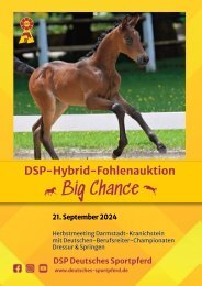 BIG CHANCE - DSP-Hybrid-Fohlenauktion