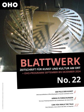 Blattwerk Ausgabe No22 September bis Dezember 2024