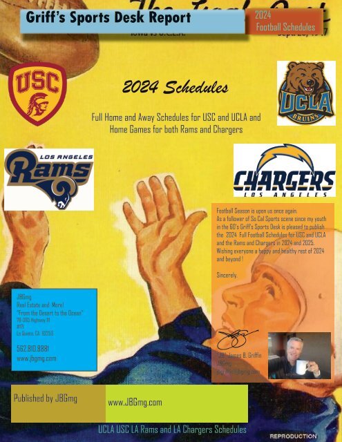 Griffs Sports Desk So Cal Football Schedules 2024 