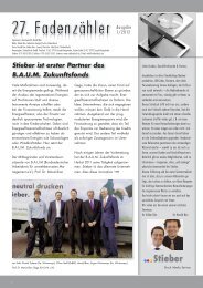 Fadenzähler 27 - Ausgabe 8/2012 - Stieber - Druck. Media. Service.