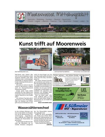Moorenweiser Mitteilungsblatt | September 2024